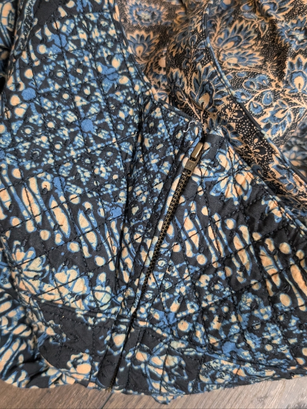 Ulla Johnson Kerani Cutout Back Navy and Cream Printed Midi Dress Size 12 - Picture 8 of 11